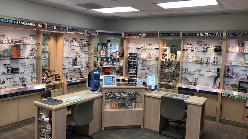 interior of family vision care optometry